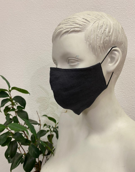 Linen face mask - gray